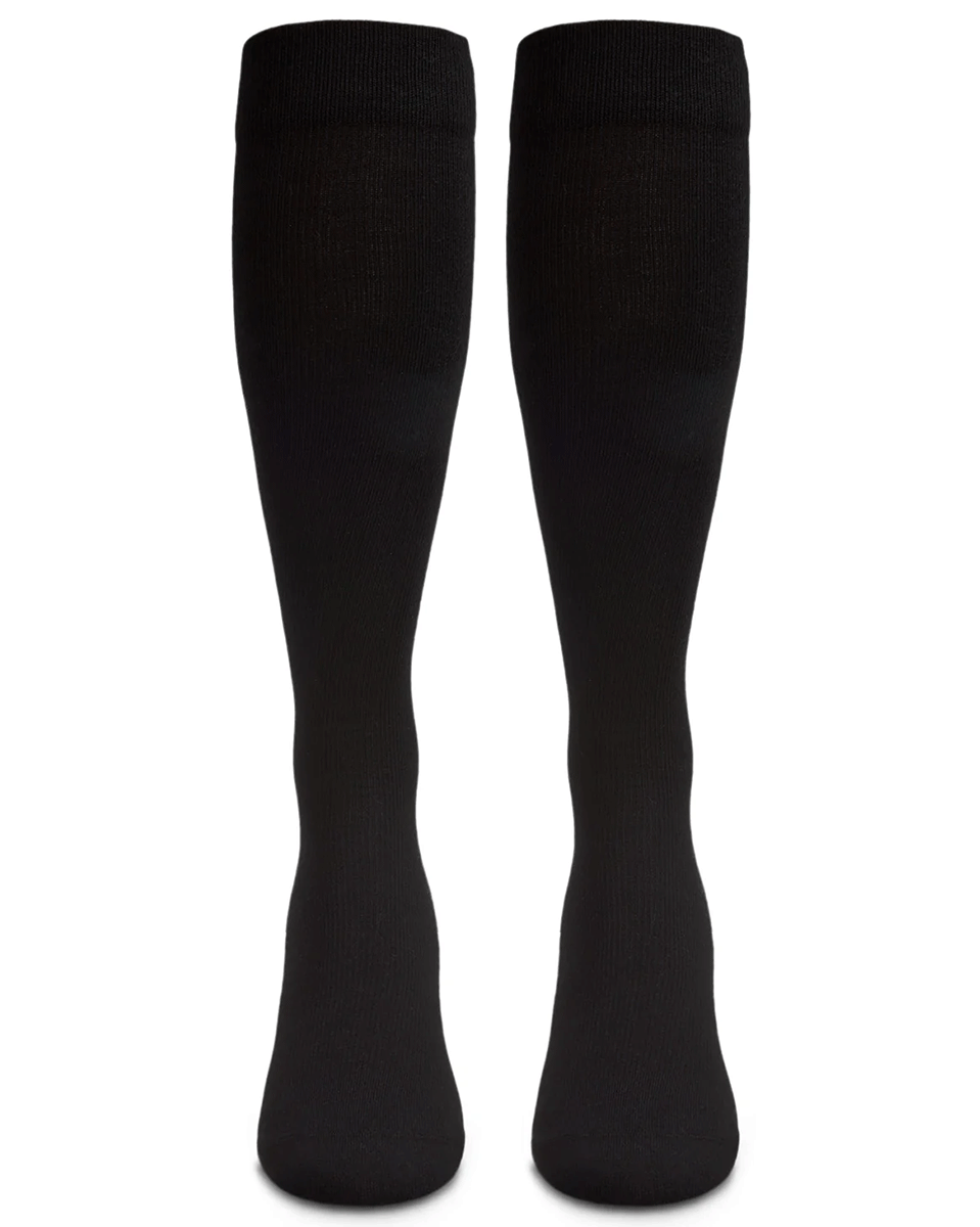 Memoi 2 Pair Cushioned Sole Cotton Blend Graduated Compression Socks