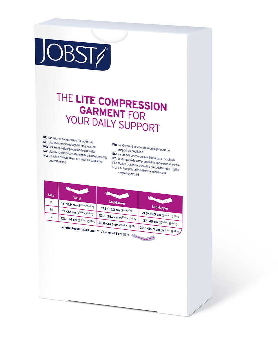 JOBST® Bella Lite Armsleeve 15-20 mmHg w/ 2" Silicone Top Band