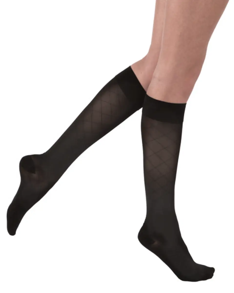 Jobst UltraSheer Women's 20-30 mmHg Diamond Knee High