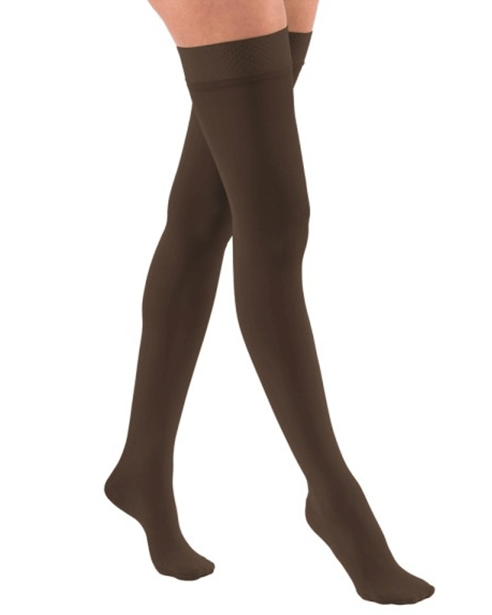 Jobst UltraSheer Women's 20-30 mmHg Diamond Thigh High w/ Silicone Dotted Top Band