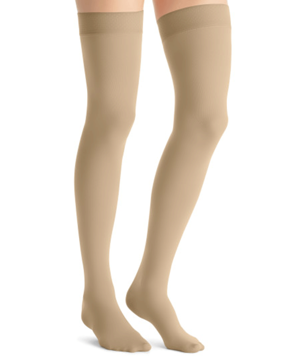 Jobst Opaque Women's 15-20 mmHg Thigh High w/ Silicone Dotted Top Band