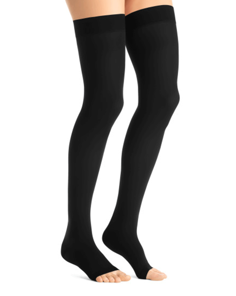 Jobst Opaque Women's 20-30 mmHg OPEN TOE Thigh High