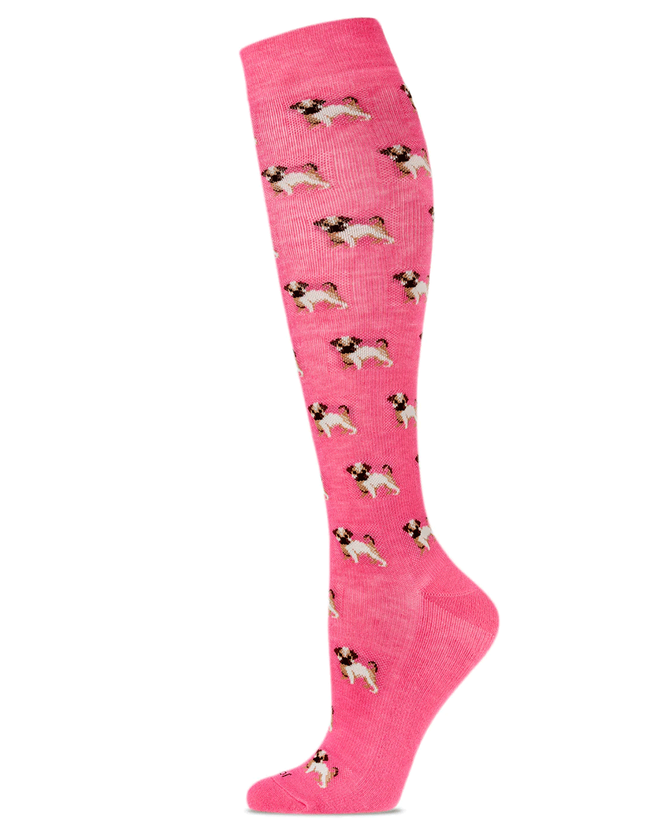 Memoi Pretty Pups 8-15mmhg Mild Compression Socks