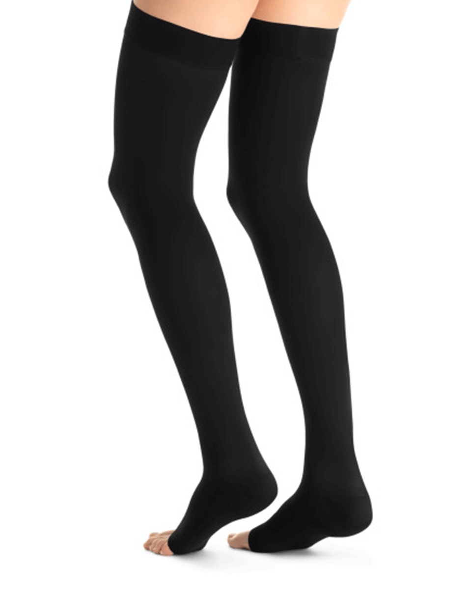 Jobst Opaque Women's 30-40 mmHg OPEN TOE Thigh High