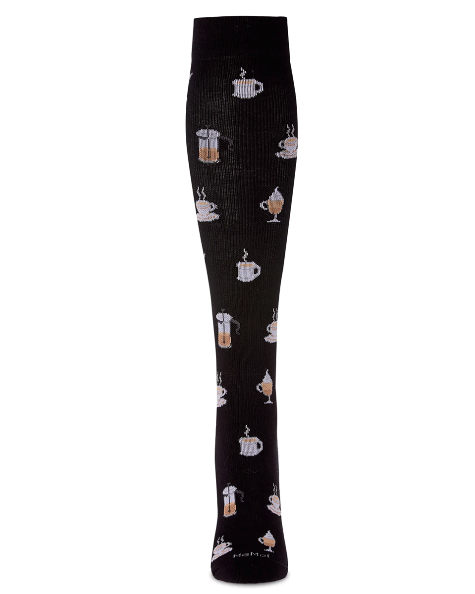 Memoi Bon Café 8-15mmhg Graduated Compression Socks