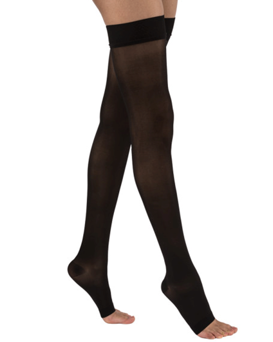Jobst UltraSheer Women's 15-20 mmHg OPEN TOE Thigh High