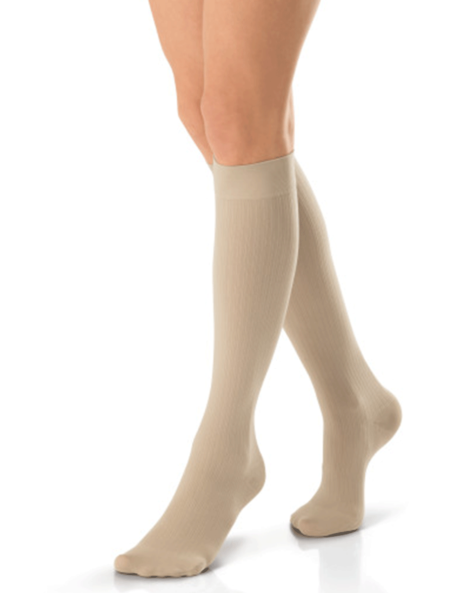 Jobst SoSoft Women's 15-20 mmHg Ribbed Knee High