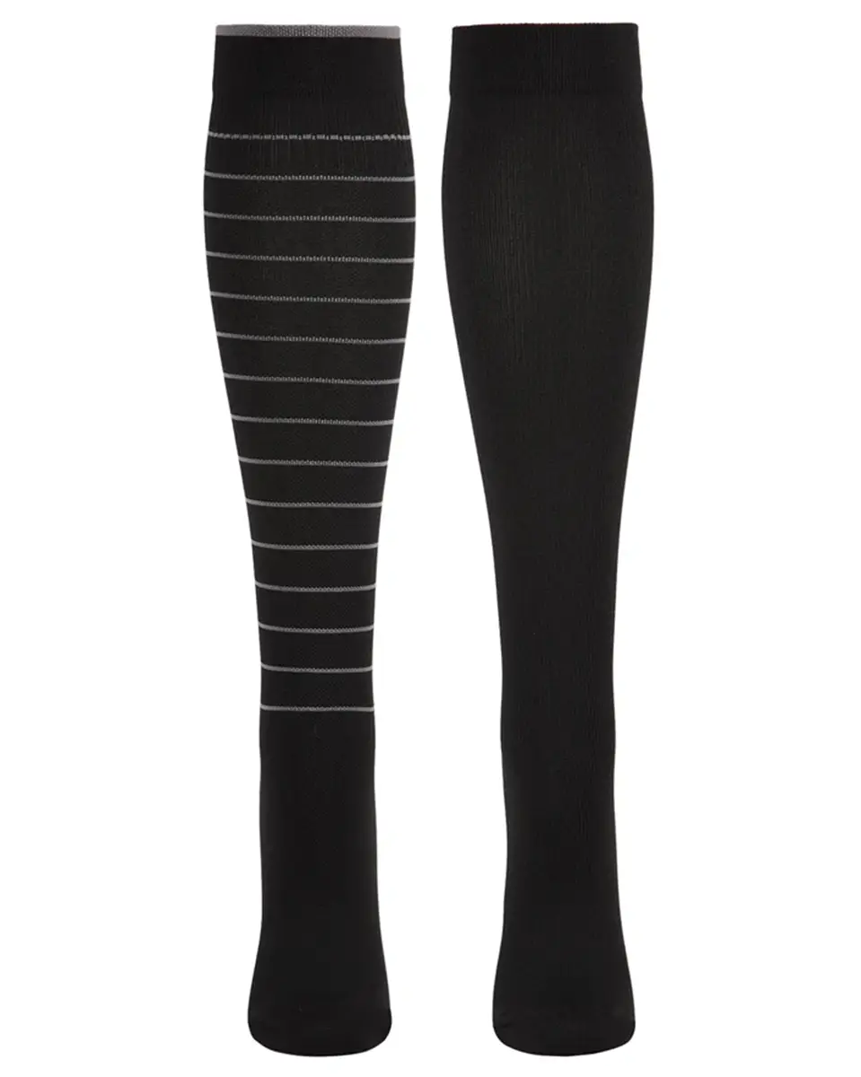 Memoi Multi Stripe 2 Pair Compression Socks