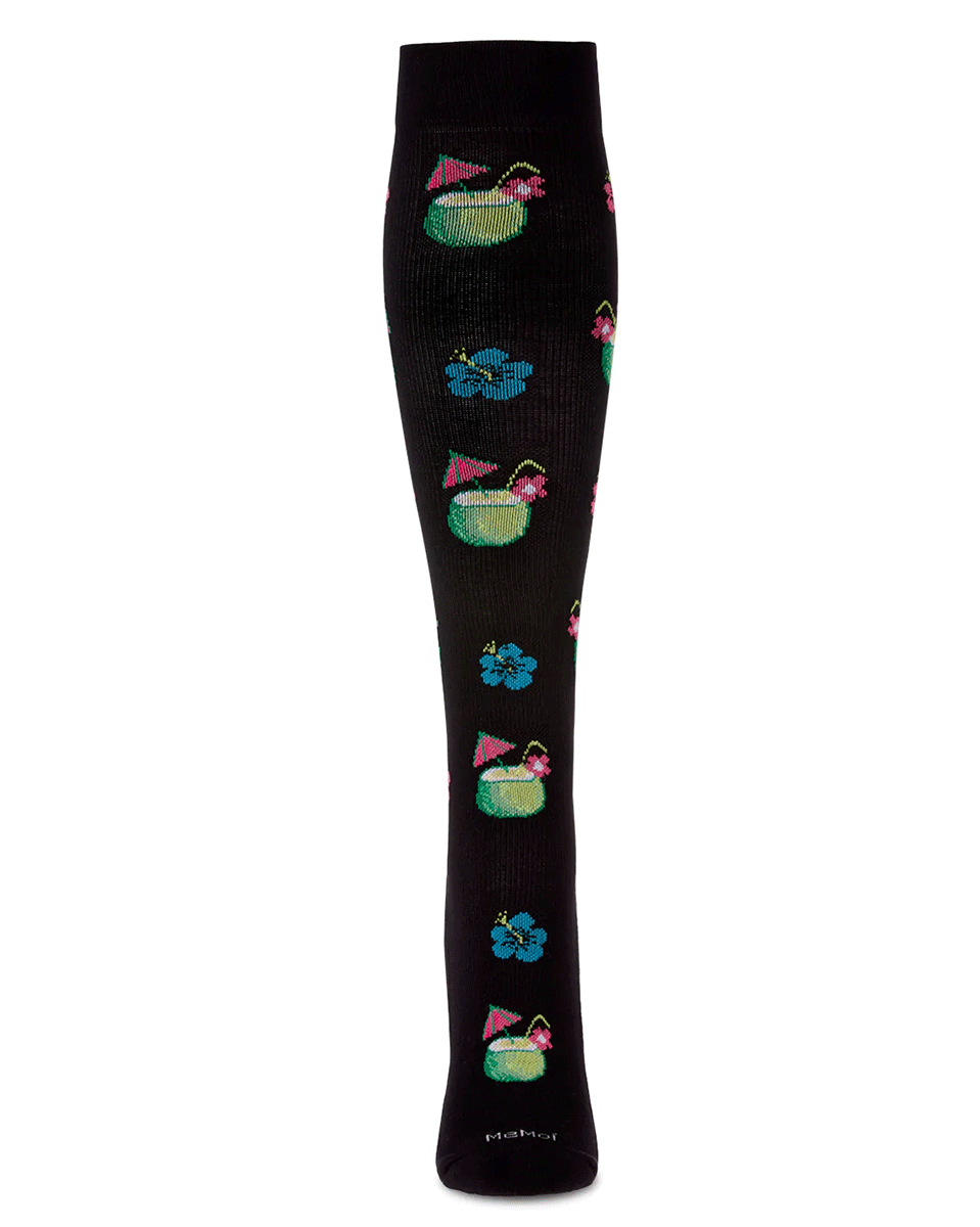 Memoi Coconuts In Paradise 8-15mmhg Compression Socks