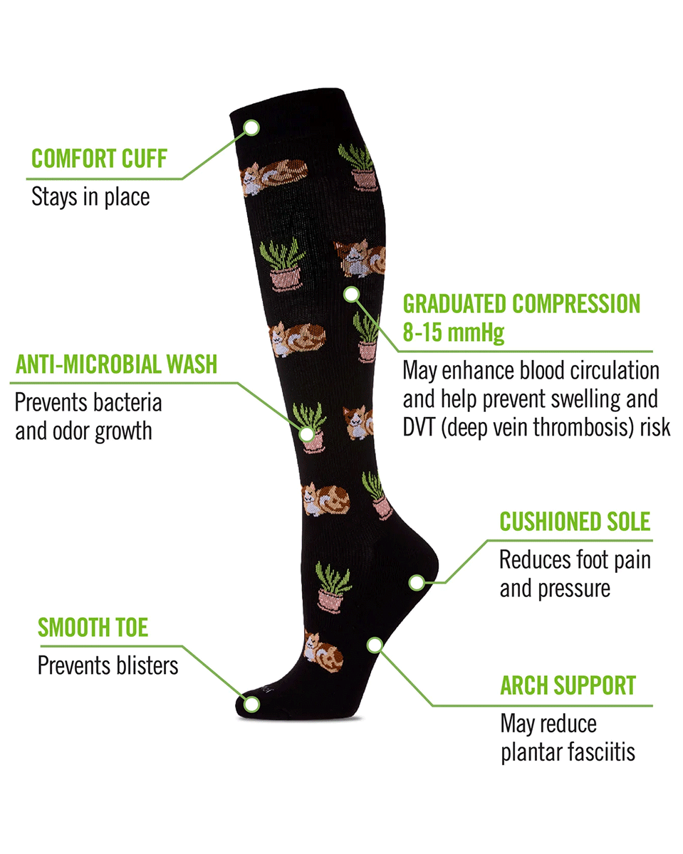 Memoi Catnap 8-15mmhg Compression Socks