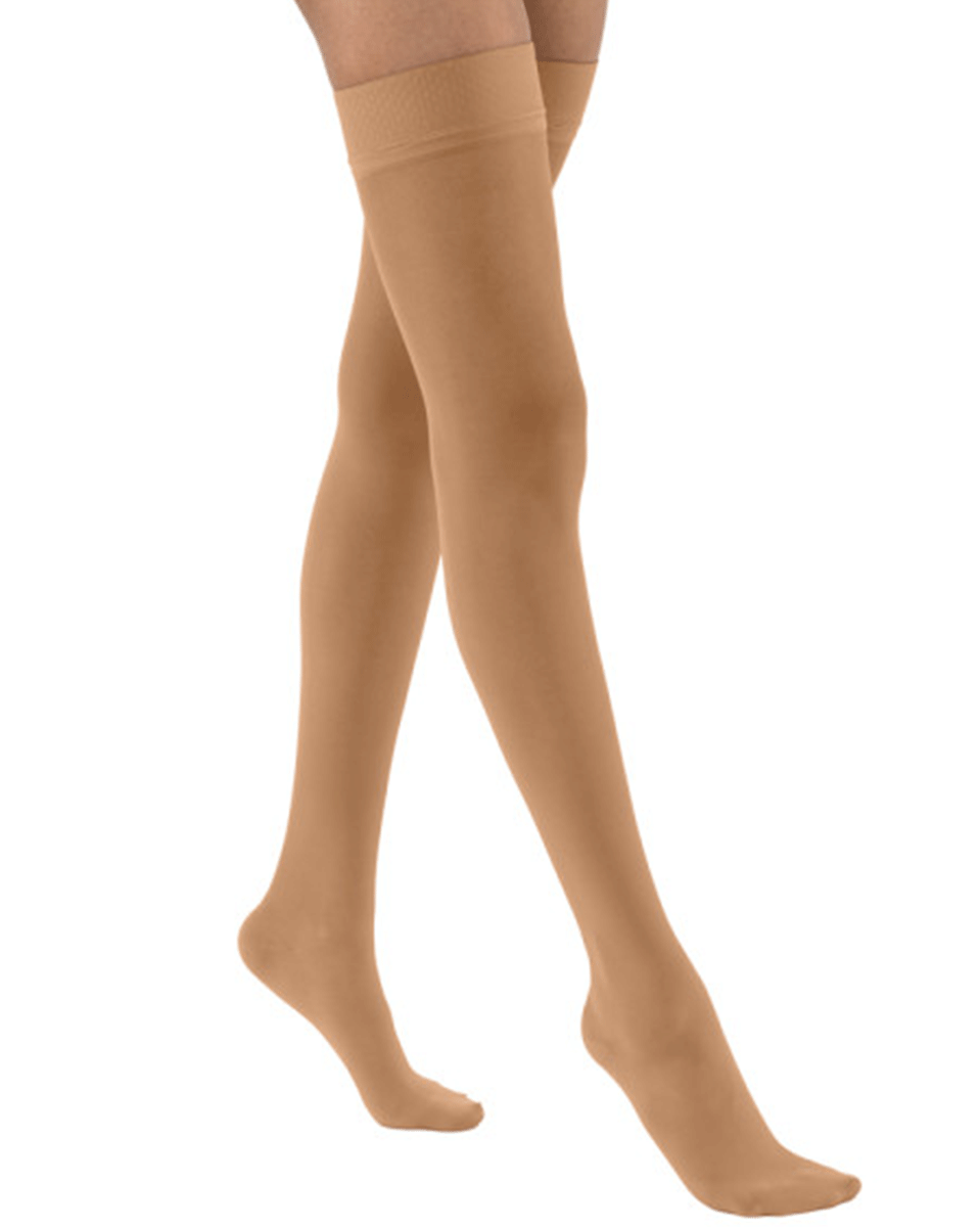 Jobst UltraSheer Women's 30-40 mmHg Thigh High w/ Dotted Silicone Top Band