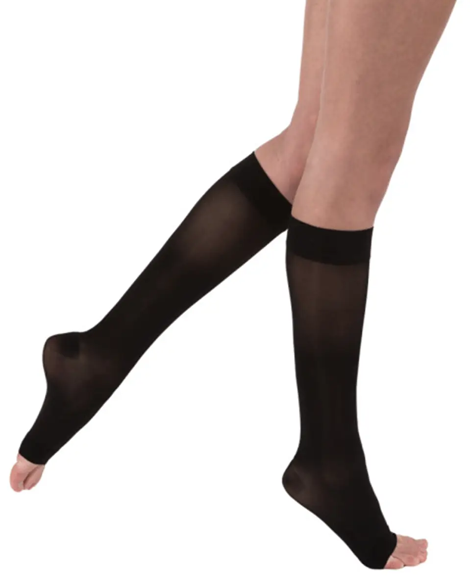 Jobst UltraSheer Women's 15-20 mmHg OPEN TOE Knee High