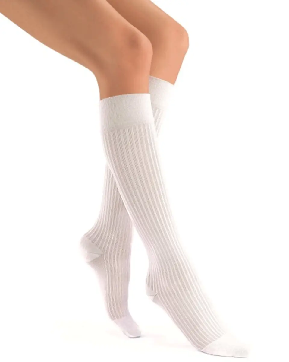 Jobst SoSoft Women's 15-20 mmHg Ribbed Knee High