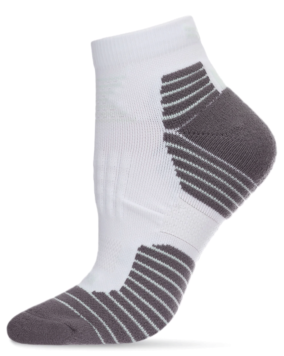 Memoi Ultimate Performance Compression Cotton Blend Quarter Sock