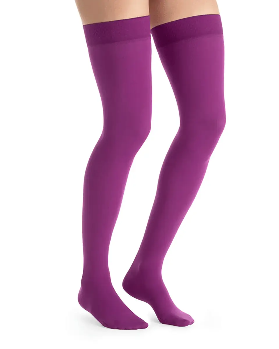 Jobst Opaque Women's 15-20 mmHg Thigh High w/ Silicone Dotted Top Band