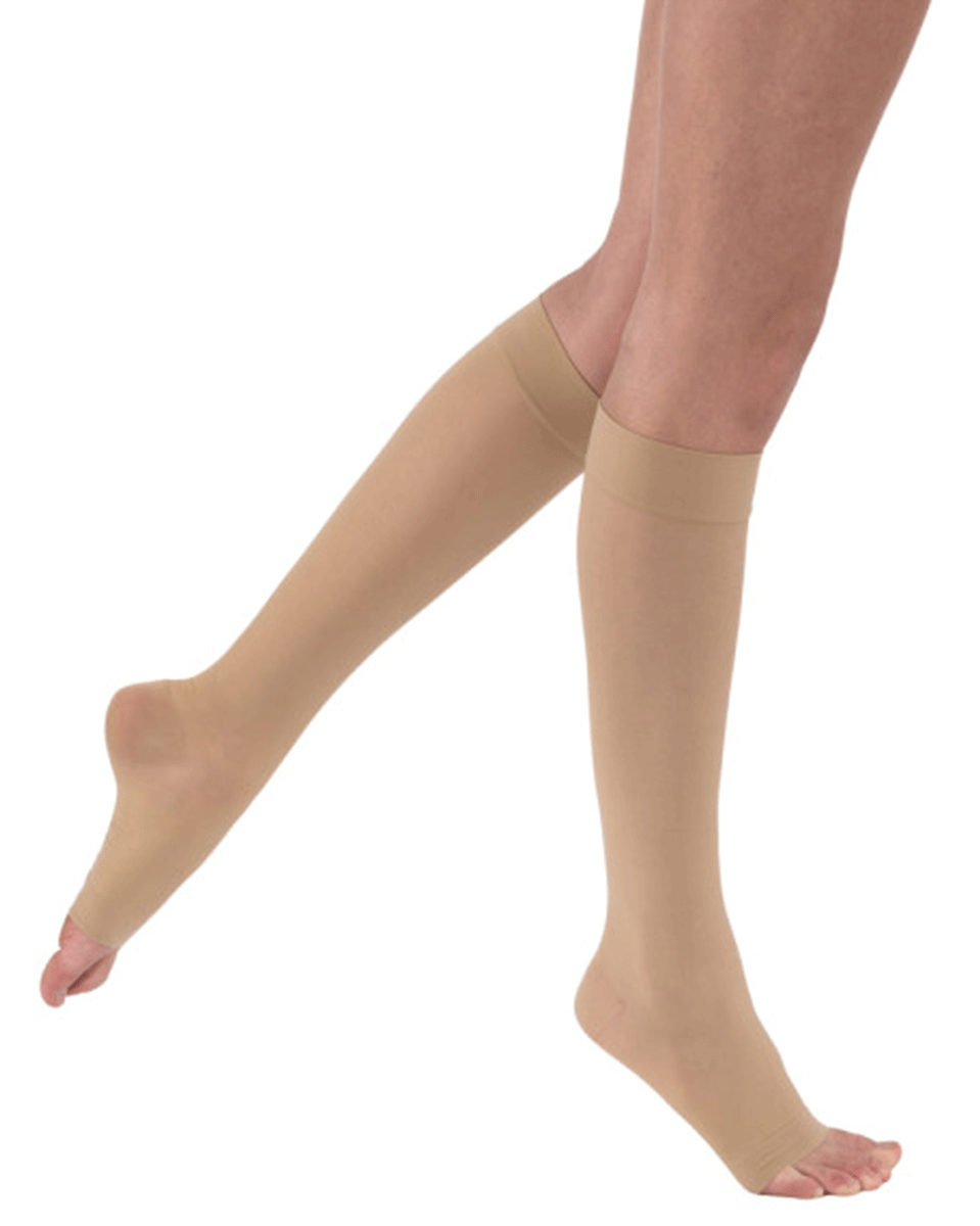 Jobst UltraSheer Women's 15-20 mmHg OPEN TOE Knee High