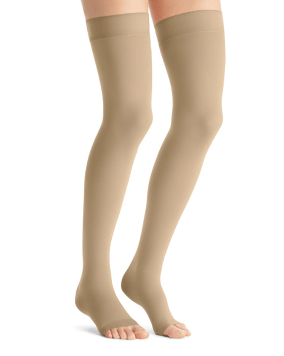 Jobst Opaque Women's 30-40 mmHg OPEN TOE Thigh High