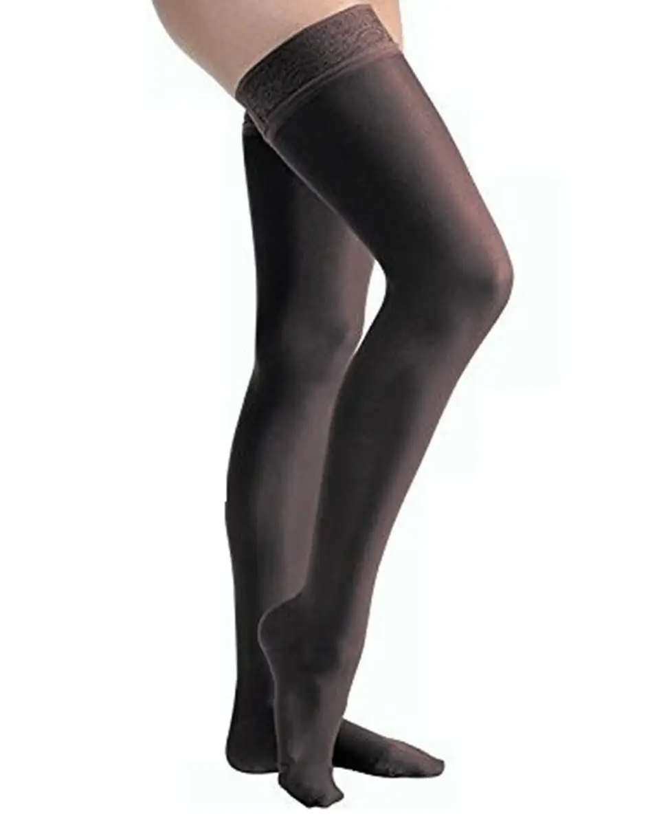 Jobst UltraSheer Women's 30-40 mmHg Thigh High w/ Lace Silicone Top Band