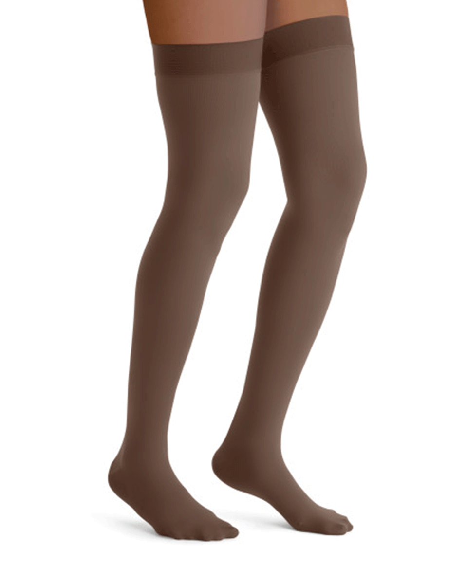 Jobst Opaque Women's 15-20 mmHg Thigh High w/ Silicone Dotted Top Band