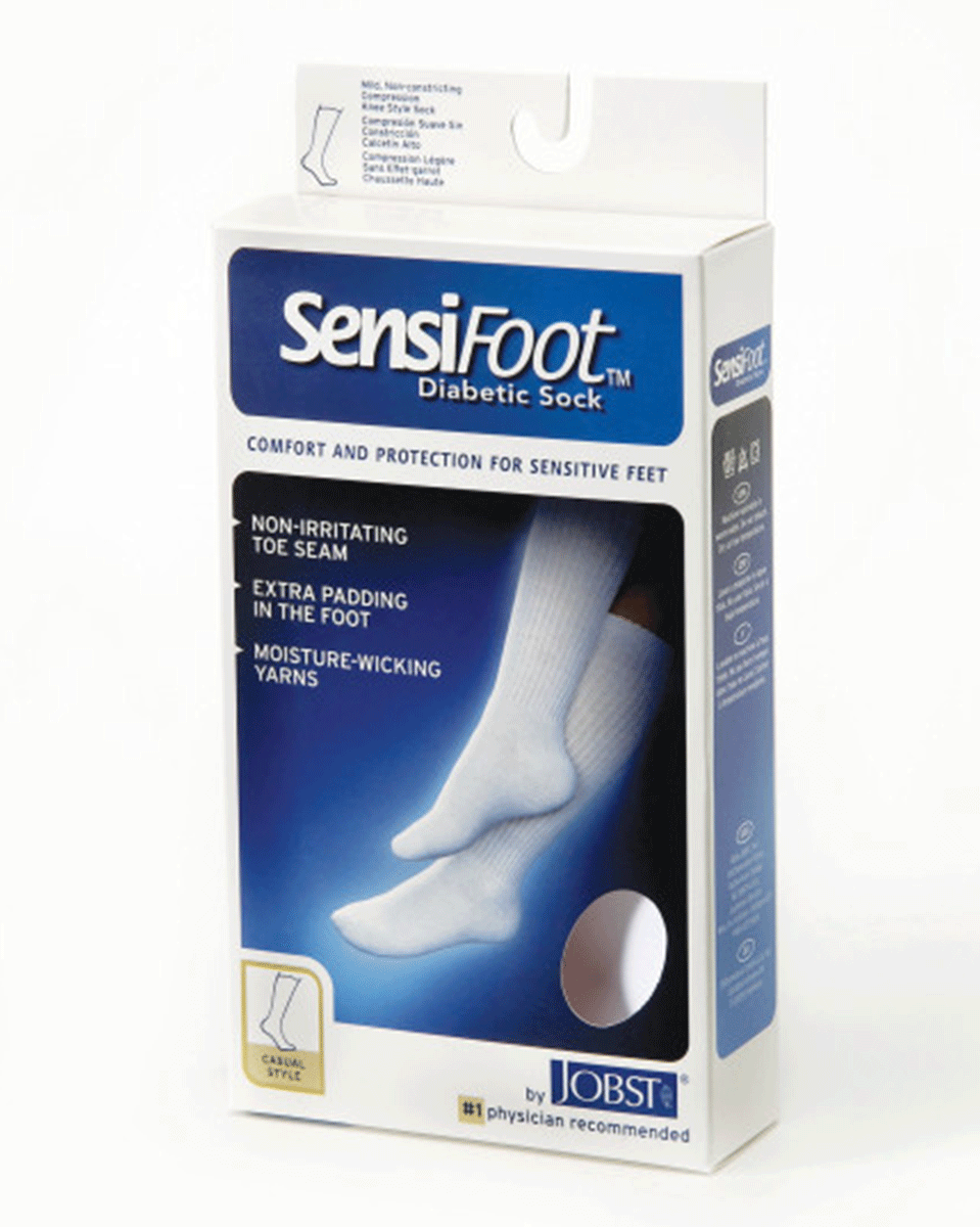 Jobst Sensifoot 8-15 mmHg Crew Diabetic Socks