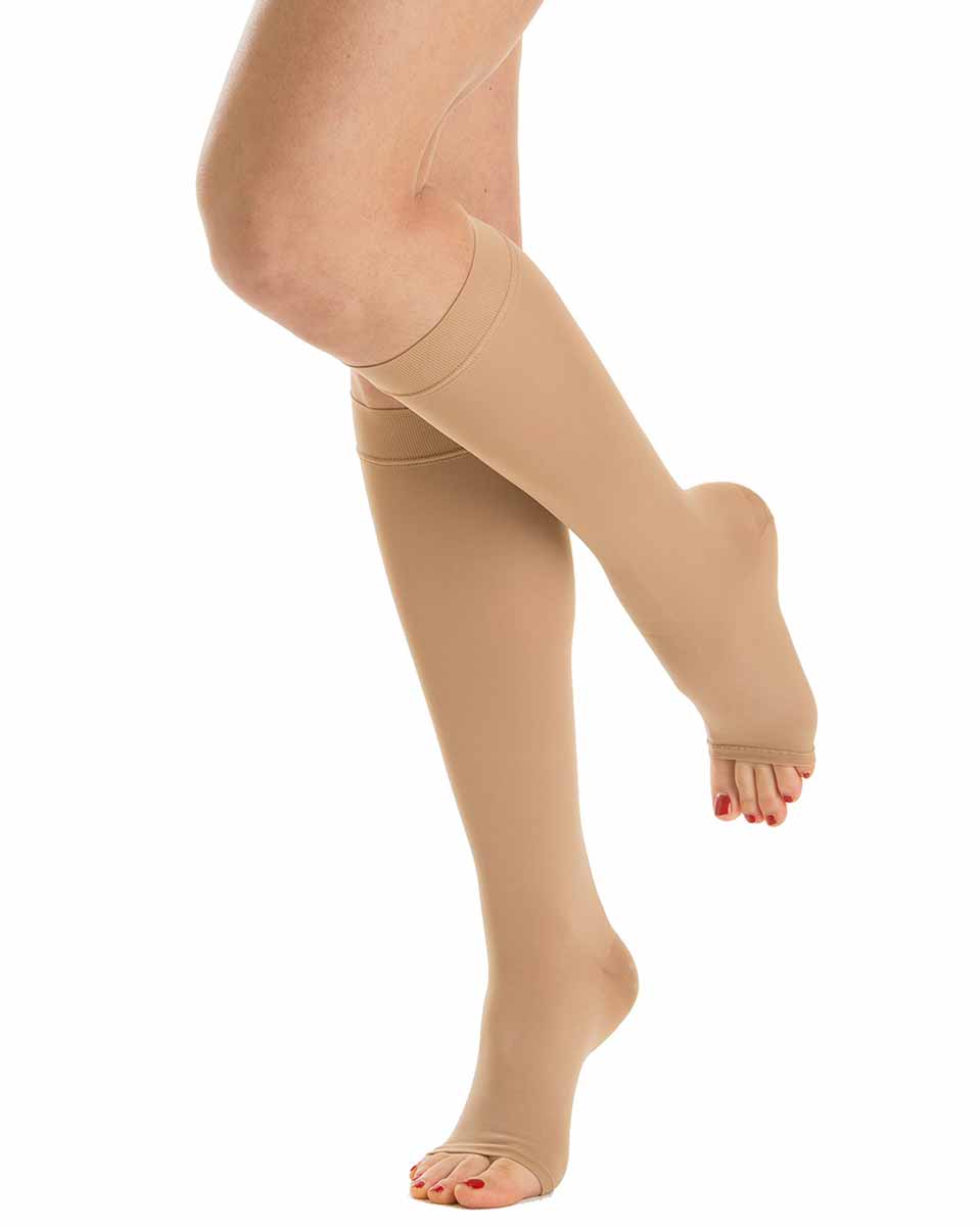 RelaxSan Soft Microfibre Open-toe Medical Compression Knee High Socks 20-30 mmHg