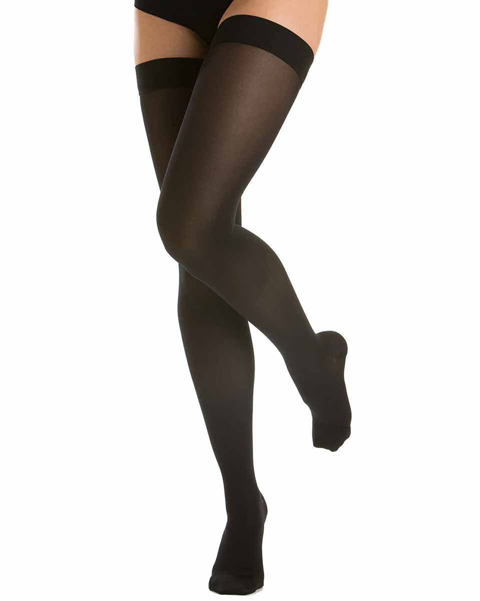 RelaxSan Soft Microfibre Medical Compression Thigh High W/lace Stockings 20-30 mmHg