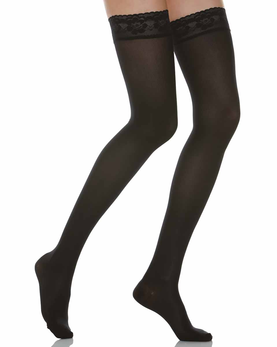 RelaxSan Microfiber Moderate Support Thigh High Hold-up Stockings 15-20 mmHg