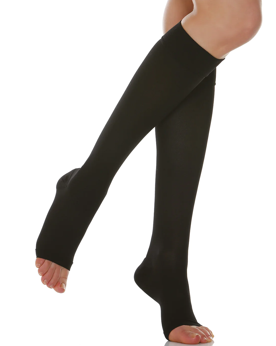 RelaxSan Open-Toe Moderate Support Knee High Socks 15-20 mmHg