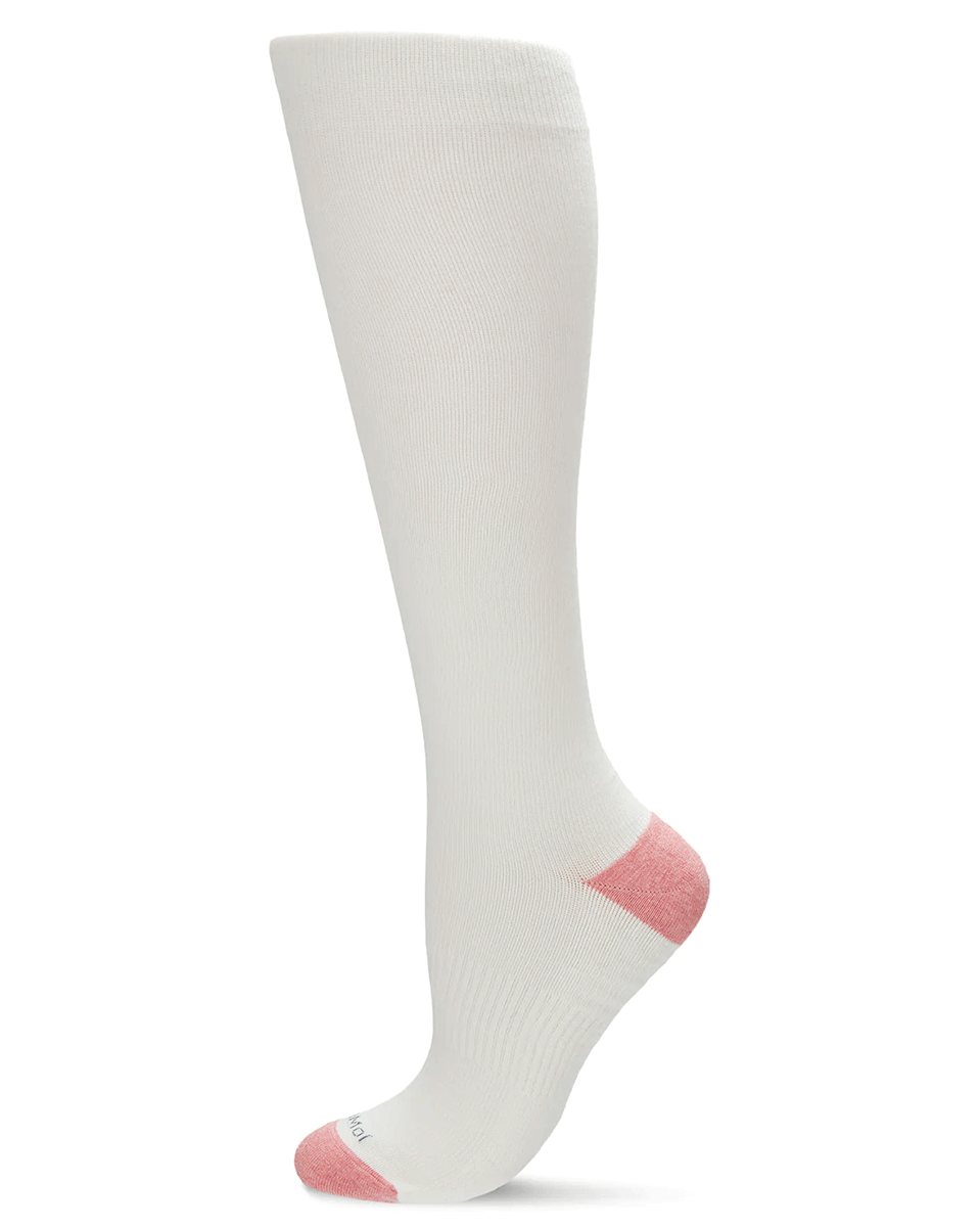Memoi Wellfit 15-20mmhg Off Black Cotton Compression Socks