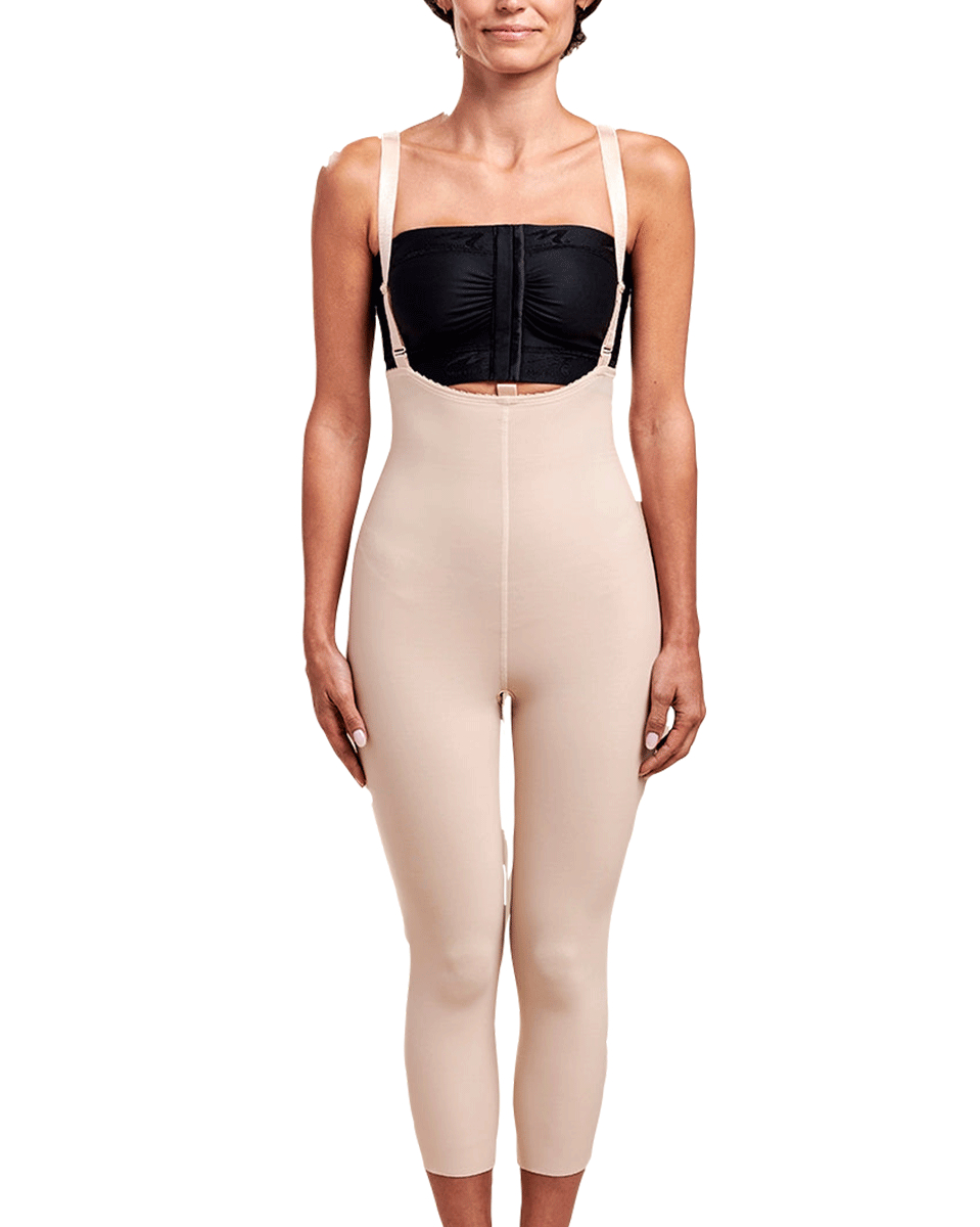 Marena Zipperless Girdle With Suspenders - Calf Length