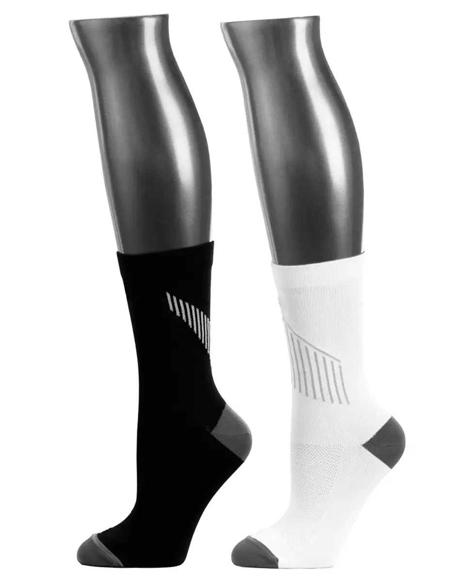 Be Shapy Sports Compression Short Unisex Socks Moderate 15-20 mmHg - 2 Pack