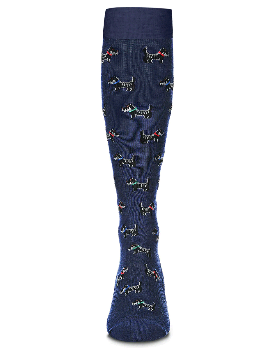 Memoi Scotties Men's 8-15mmhg Compression Socks