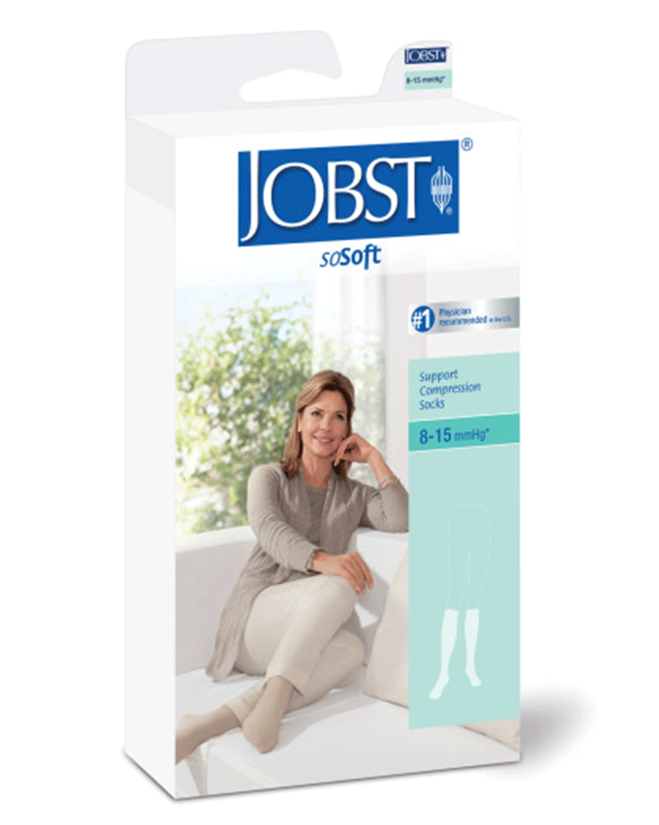 Jobst SoSoft Women's 8-15 mmHg Ribbed Knee High