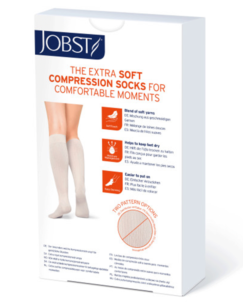 Jobst soSoft Women's 20-30 mmHg Ribbed Knee High
