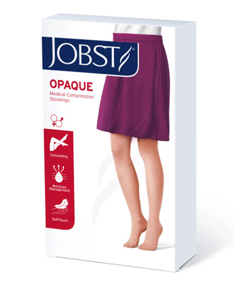 Jobst Opaque Women's 30-40 mmHg Thigh High w/ Silcone Dot Top Band